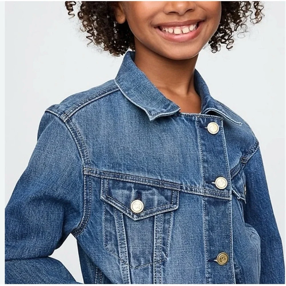 NWT GAP Kids x CULT GAIA Asymmetrical Denim Jacket